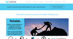 Desktop Screenshot of hpionline.com.au